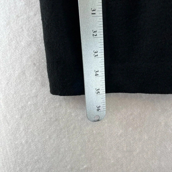 Banana Republic Dress Sz 0P Pure Wool Sheath Mini Scoop Neck Cap Sleeve Black - Picture 12 of 12